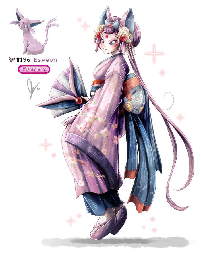 Sou um artista preso a uma cadeira de rodas e me desafiei a desenhar cada Pokémon como humano 39