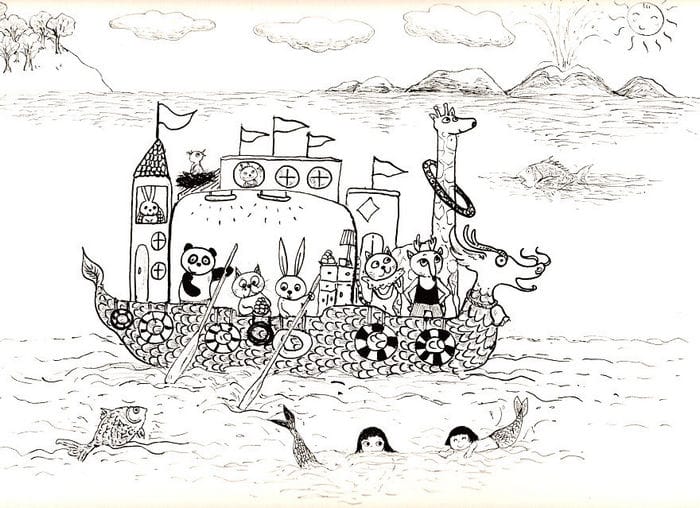 Tentei desenhar meus desenhos de infância de novo 30 anos depois 12