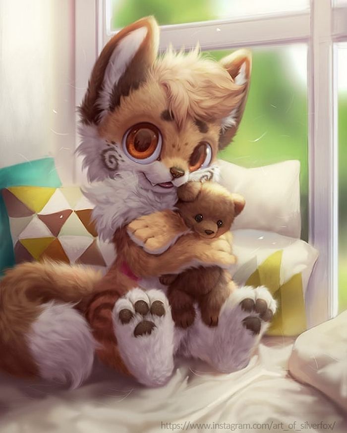 Artista coloca animais peludos digitais em situações da vida real em cenários do dia a dia 21