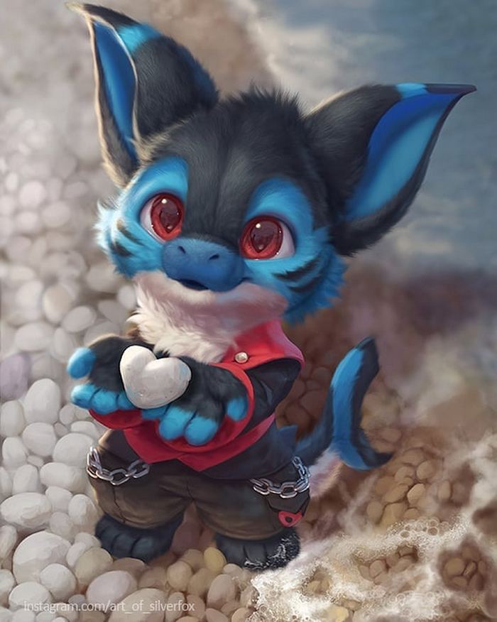 Artista coloca animais peludos digitais em situações da vida real em cenários do dia a dia 22