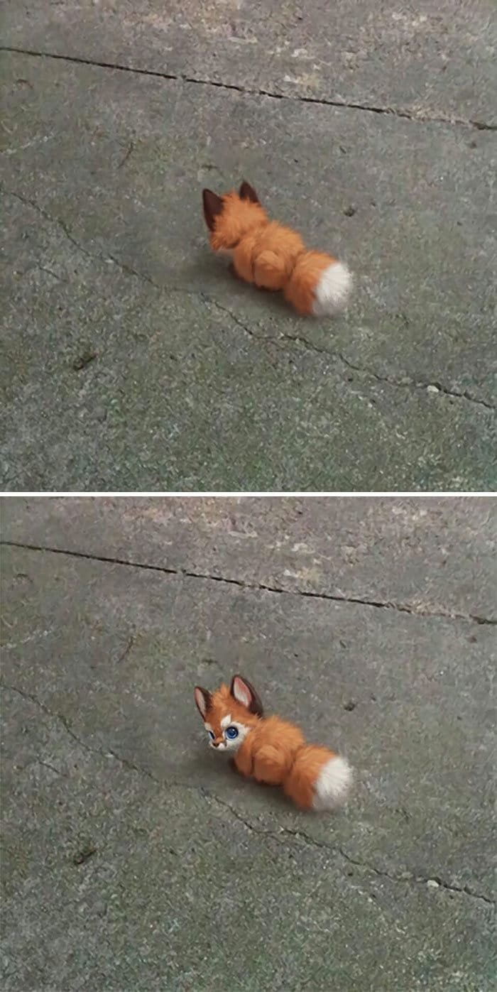 Artista coloca animais peludos digitais em situações da vida real em cenários do dia a dia 29