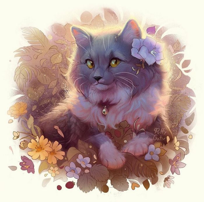 Artista cria ilustrações fofas de animais selvagens e animais de estimação 3