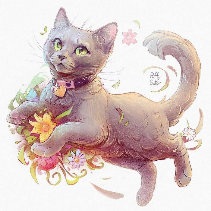 Artista cria ilustrações fofas de animais selvagens e animais de estimação 7