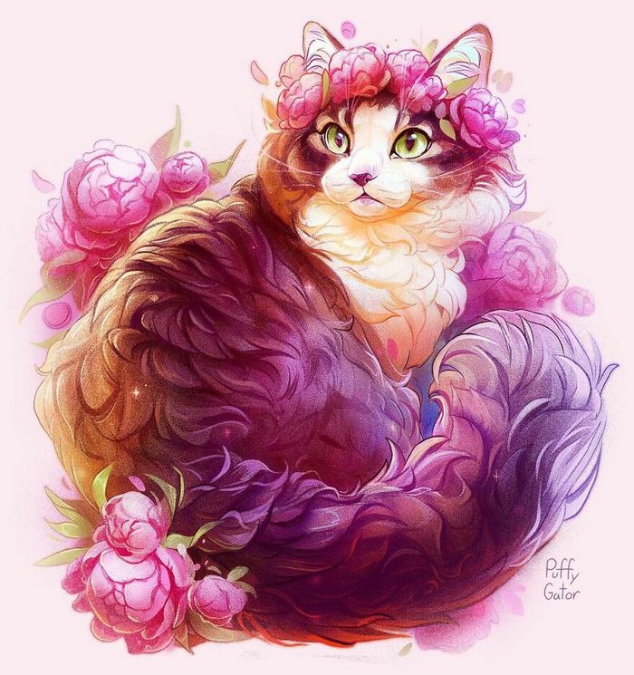 Artista cria ilustrações fofas de animais selvagens e animais de estimação 12