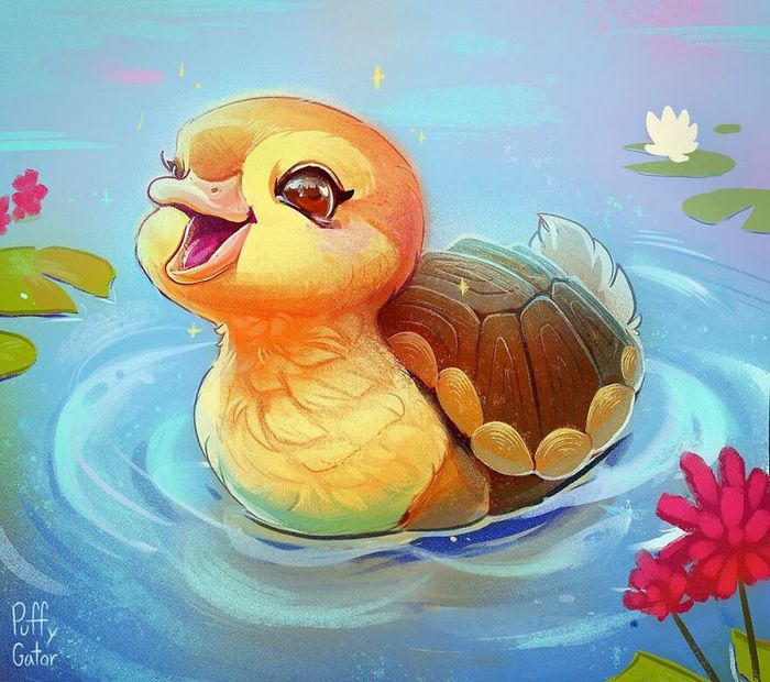 Artista cria ilustrações fofas de animais selvagens e animais de estimação 13