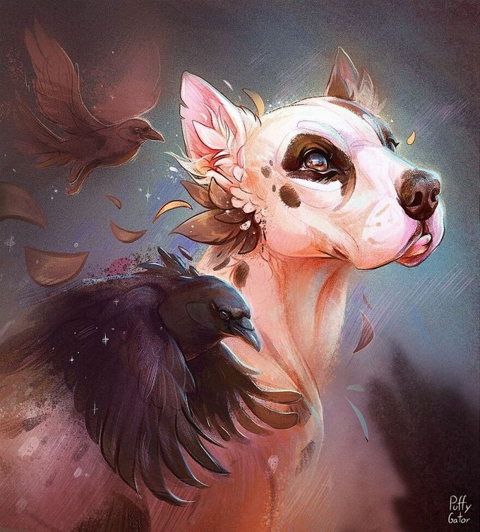 Artista cria ilustrações fofas de animais selvagens e animais de estimação 14