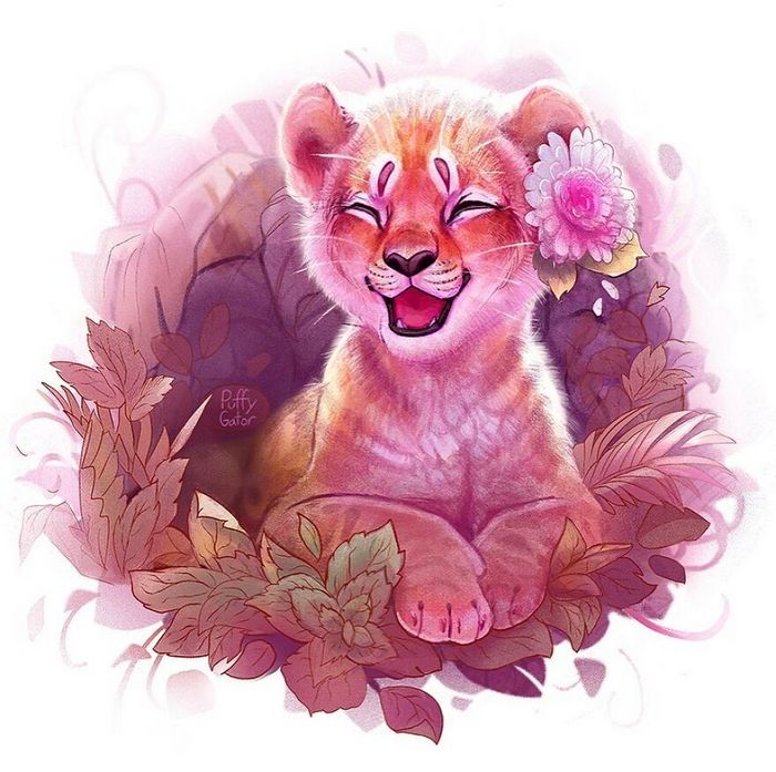 Artista cria ilustrações fofas de animais selvagens e animais de estimação 17