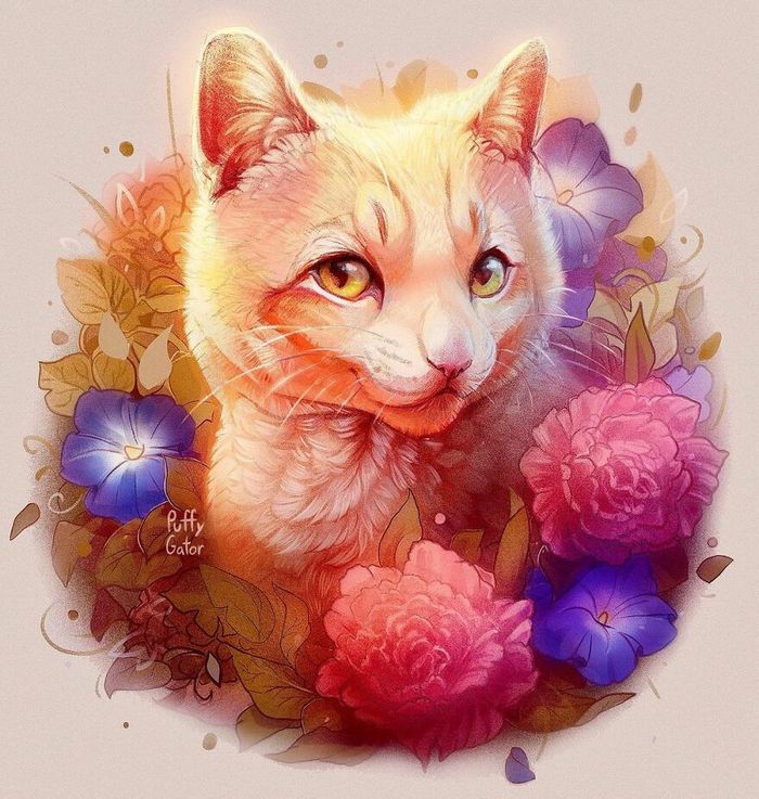 Artista cria ilustrações fofas de animais selvagens e animais de estimação 20