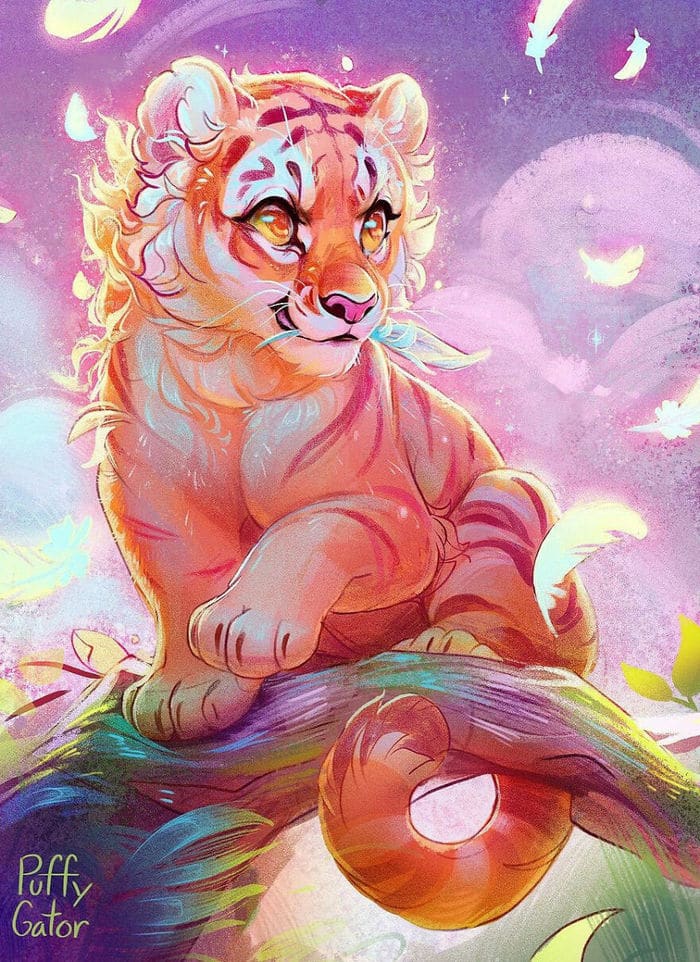 Artista cria ilustrações fofas de animais selvagens e animais de estimação 38