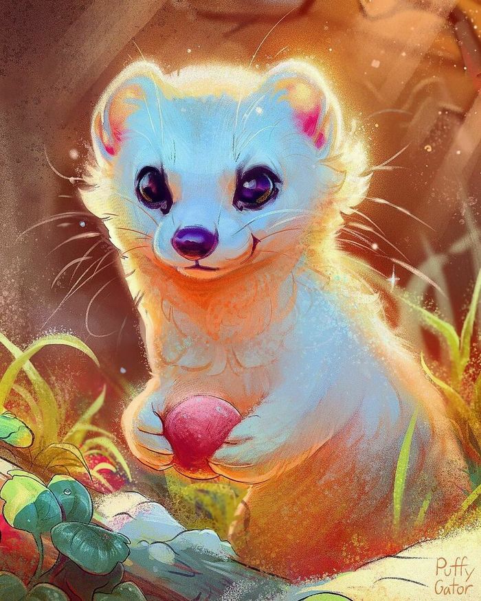 Artista cria ilustrações fofas de animais selvagens e animais de estimação 41