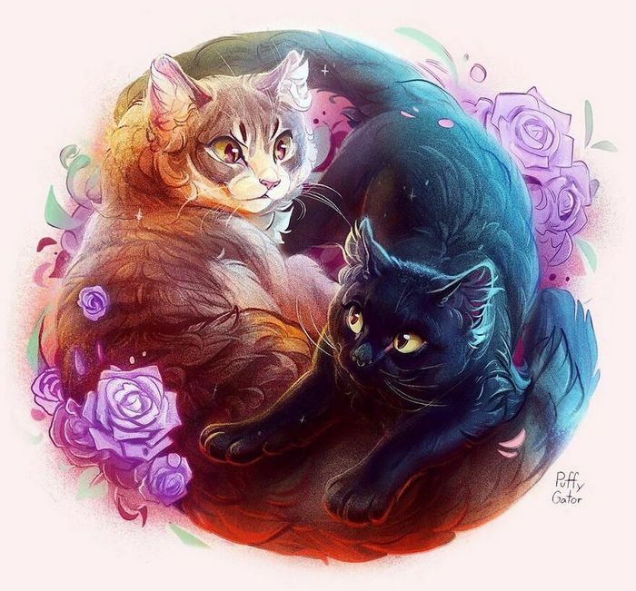 Artista cria ilustrações fofas de animais selvagens e animais de estimação 43