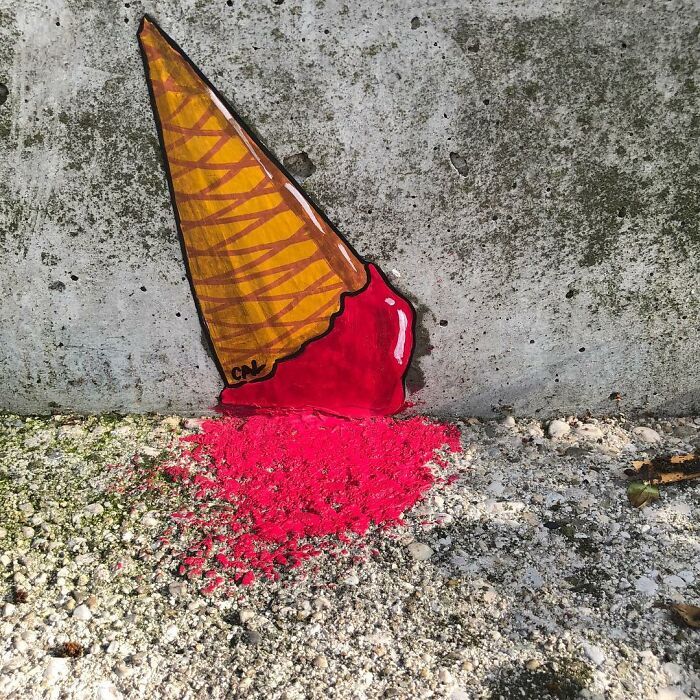 Artista francês espalha humor em espaços urbanos por meio de sua arte 29