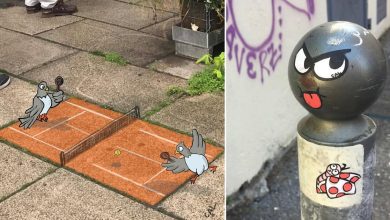 Artista francês espalha humor em espaços urbanos por meio de sua arte 10