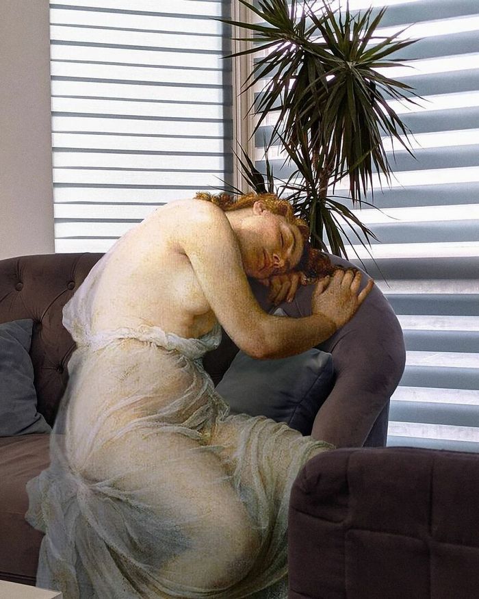 Artista insere personagens de pinturas clássicas no mundo moderno 20