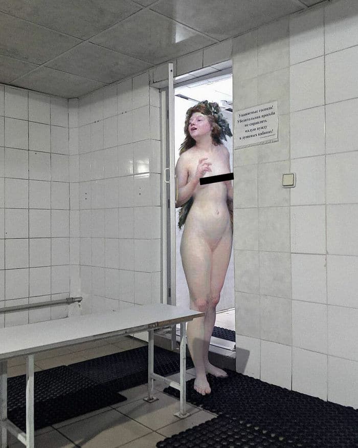 Artista insere personagens de pinturas clássicas no mundo moderno 22