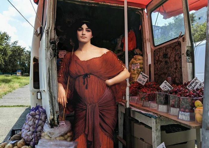 Artista insere personagens de pinturas clássicas no mundo moderno 26