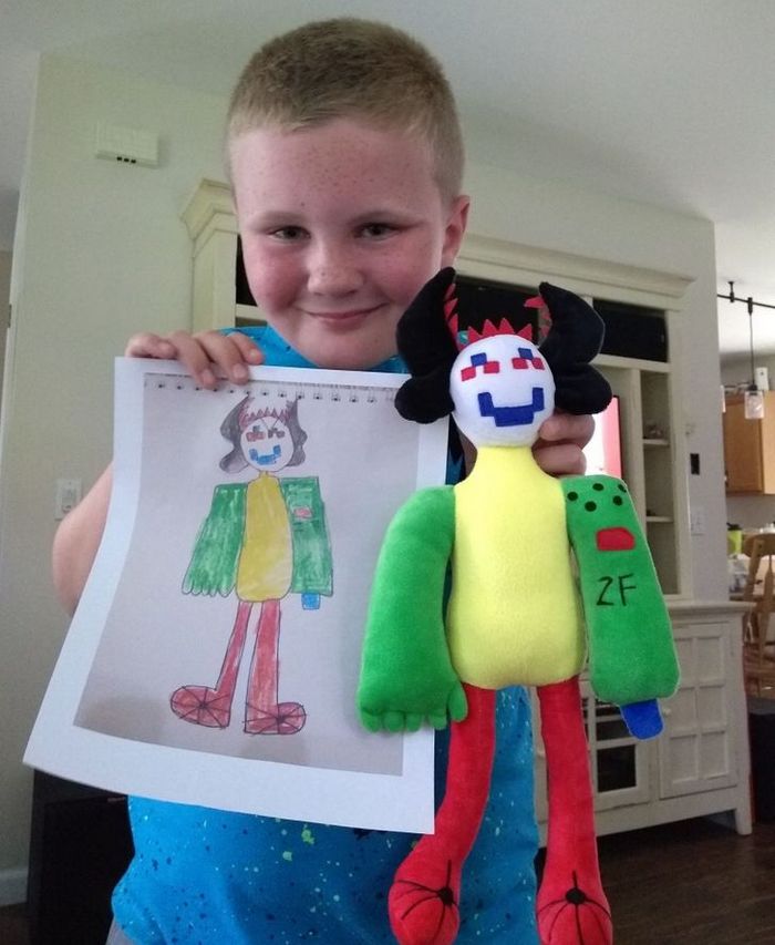 16 brinquedos criando a partir de desenhos feitos por crianças 9