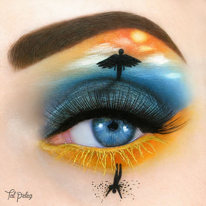 Esta artista cria cenas mágicas em suas pálpebras usando maquiagem 21
