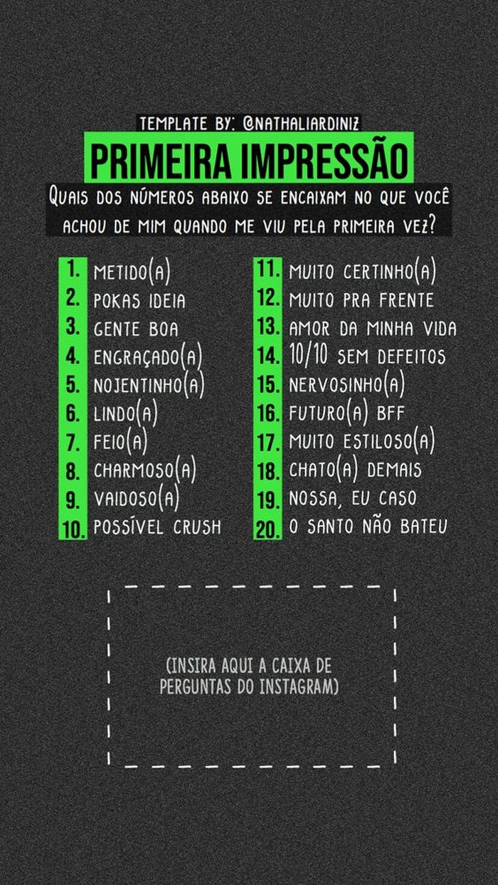 121 melhores ideias de Enquetes para stories 10