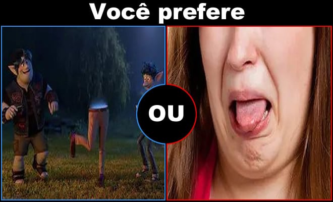 12 perguntas no estilo o que você prefere: Universo Pixar e a vida real 31