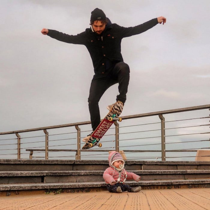 Pai usa Photoshop para por seu filho em situações de perigo para assustar os parentes 8 Pai usa Photoshop para por seu filho em situações de perigo para assustar os parentes 8