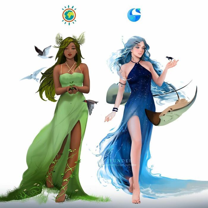 Personagens famosos recriados por uma artista coreana em seu próprio estilo 1