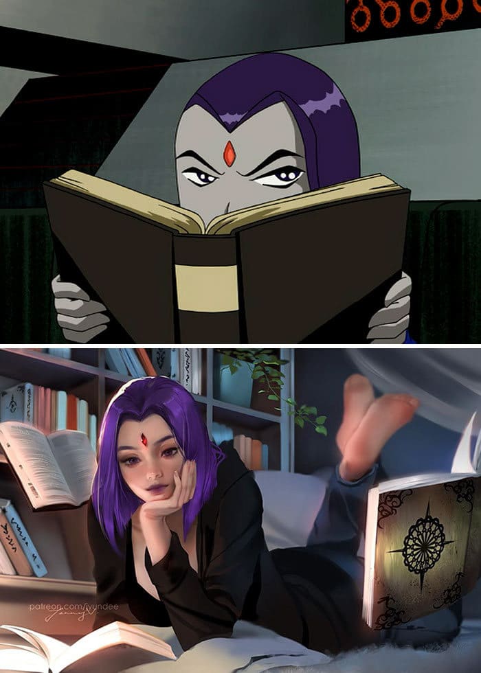 Personagens famosos recriados por uma artista coreana em seu próprio estilo 6