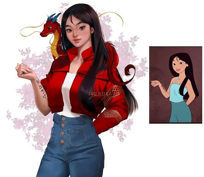 Personagens famosos recriados por uma artista coreana em seu próprio estilo 8