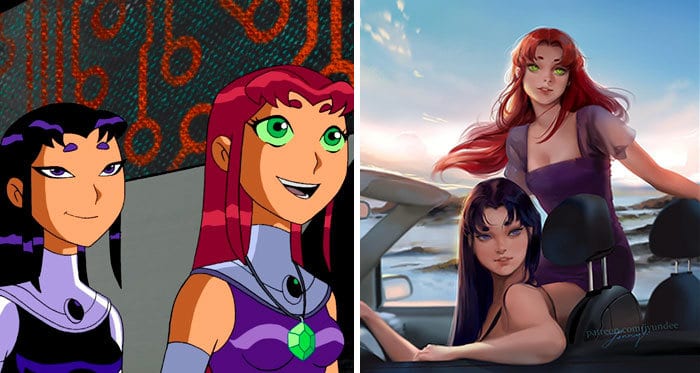 Personagens famosos recriados por uma artista coreana em seu próprio estilo 13