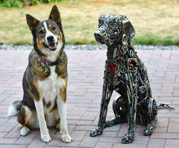 Artista americano traz materiais reciclados de volta à vida, aqui estão 42 de suas esculturas incríveis 16