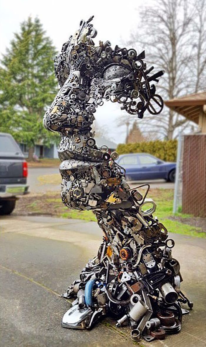 Artista americano traz materiais reciclados de volta à vida, aqui estão 42 de suas esculturas incríveis 39