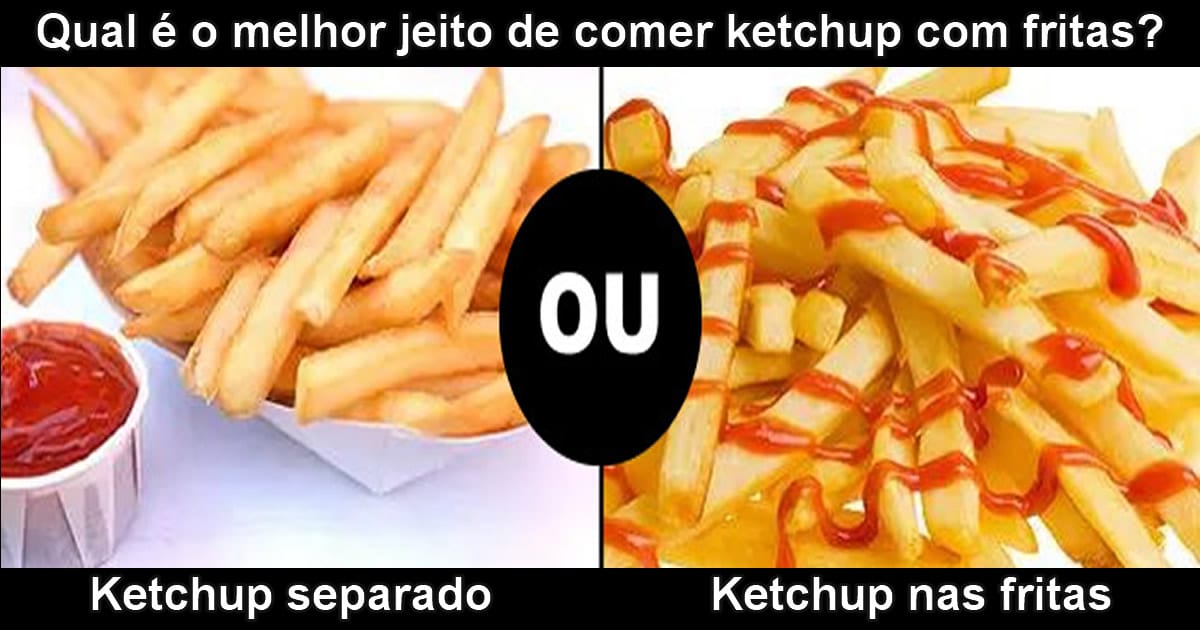 Seus costumes com ketchup são normais?