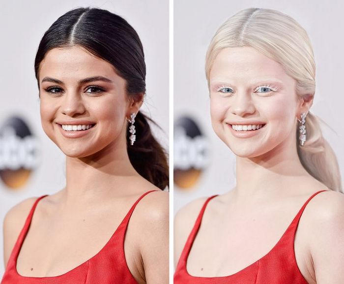 Como seriam 15 celebridades se fossem albinos 9