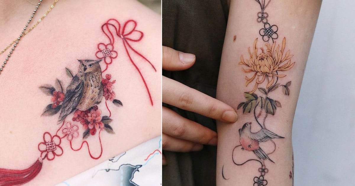Uma artista coreano cria tatuagens delicadas e elas são a personificação da ternura