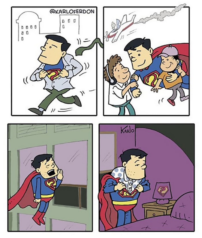 Artista mostra o dia a dia não tão glamoroso dos super-heróis 23 Artista mostra o dia a dia não tão glamoroso dos super-heróis 23