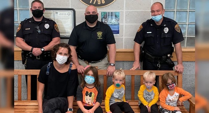 Criança de 4 anos salva a vida de sua mãe e cuida dos seus irmãos menores 3