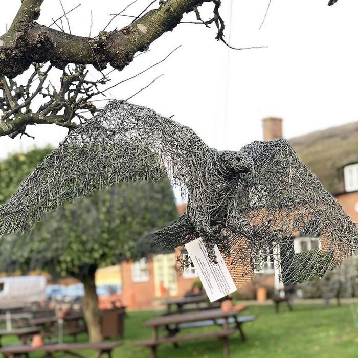 Este artista de Norfolk faz esculturas de animais incríveis com arame 16