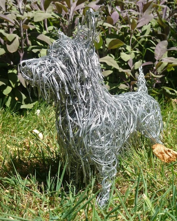 Este artista de Norfolk faz esculturas de animais incríveis com arame 23