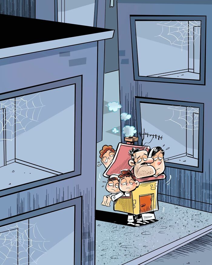 60 Ilustrações digitais que expõem as falhas da sociedade atual por Alireza Pakdel 50