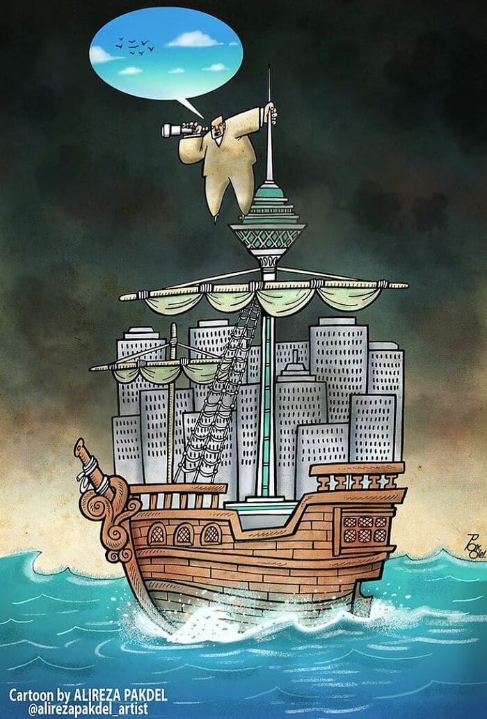 60 Ilustrações digitais que expõem as falhas da sociedade atual por Alireza Pakdel 45