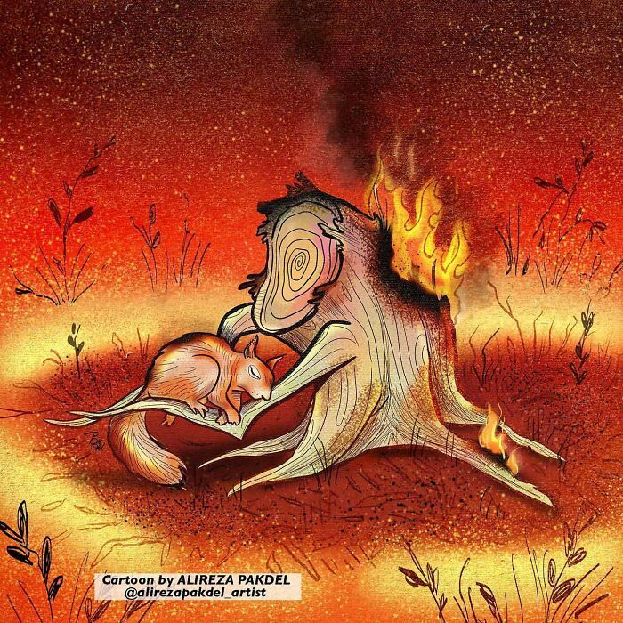 60 Ilustrações digitais que expõem as falhas da sociedade atual por Alireza Pakdel 44