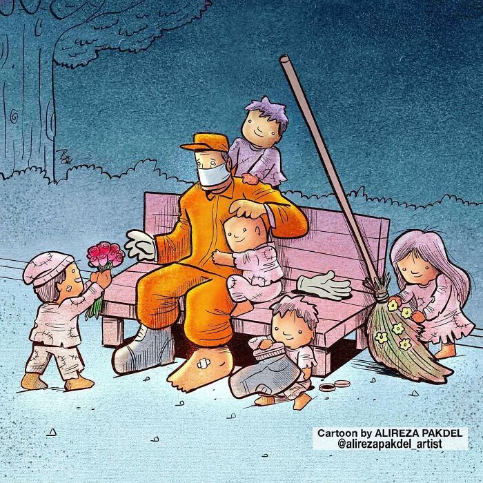 60 Ilustrações digitais que expõem as falhas da sociedade atual por Alireza Pakdel 41