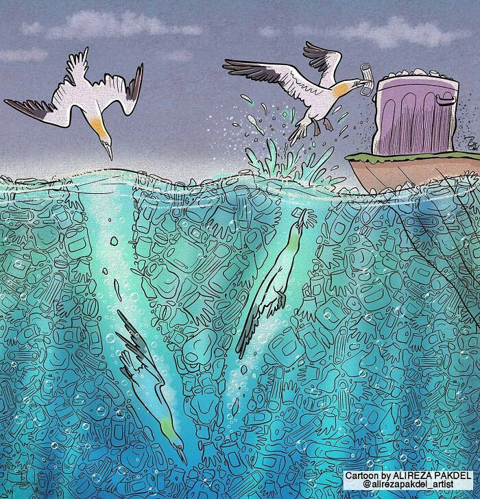 60 Ilustrações digitais que expõem as falhas da sociedade atual por Alireza Pakdel 26