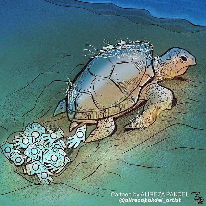 60 Ilustrações digitais que expõem as falhas da sociedade atual por Alireza Pakdel 25