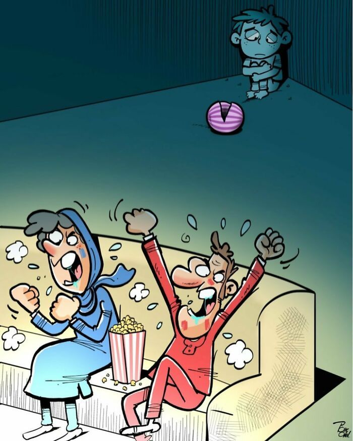 60 Ilustrações digitais que expõem as falhas da sociedade atual por Alireza Pakdel 16