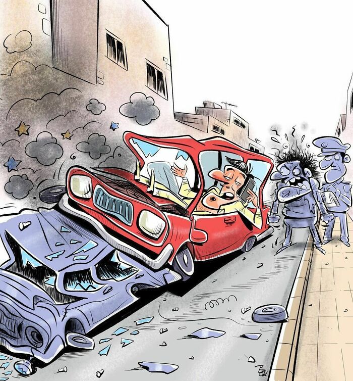 60 Ilustrações digitais que expõem as falhas da sociedade atual por Alireza Pakdel 13