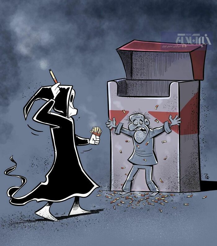 60 Ilustrações digitais que expõem as falhas da sociedade atual por Alireza Pakdel 9