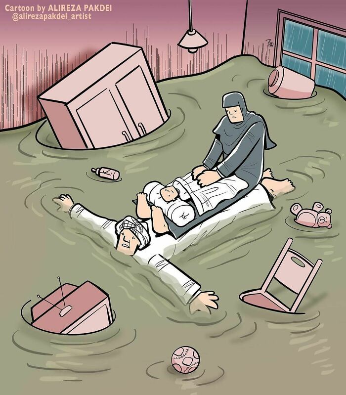 60 Ilustrações digitais que expõem as falhas da sociedade atual por Alireza Pakdel 1