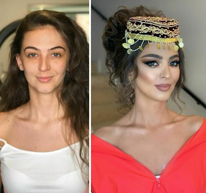 20 noivas antes e depois da maquiagem por Arber Bytyqi 10