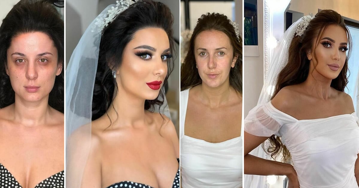 20 noivas antes e depois da maquiagem por Arber Bytyqi